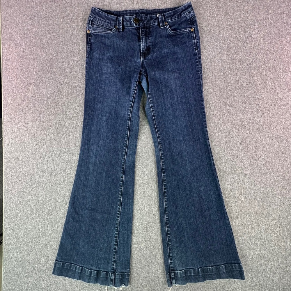 Buffalo Jeans Product Type Women 10 Flare Blue Dark Wash Wide Leg Denim